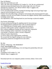 Email Inspiration from Tactical package manufacturer