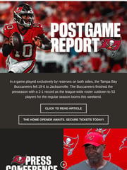 Email Inspiration from Tampa Bay Buccaneers