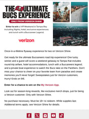 Email Inspiration from Tampa Bay Buccaneers