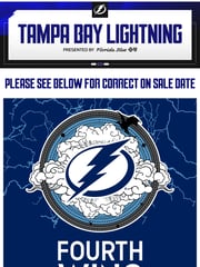 Email Inspiration from Tampa Bay Lightning