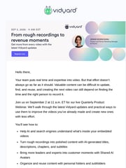 Email Inspiration from Team Vidyard