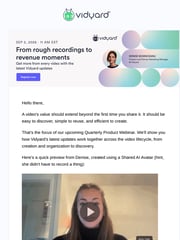 Email Inspiration from Team Vidyard