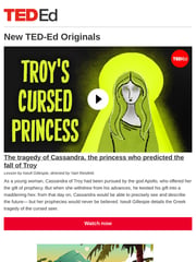 Email Inspiration from TED-Ed