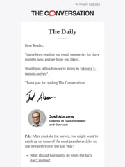 Email Inspiration from The Conversation