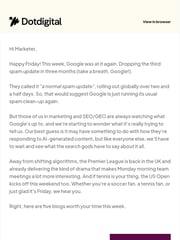 Email Inspiration from The Dotdigital Team