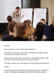 Email Inspiration from The Futur