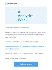 Email Inspiration from The Metabase Team