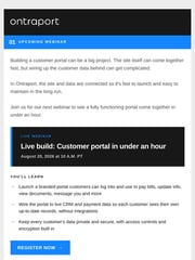 Email Inspiration from The Ontraport Team