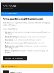 Email Inspiration from The Ontraport Team