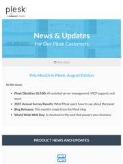 Email Inspiration from The Plesk Team