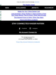 Email Inspiration from The Raider Image