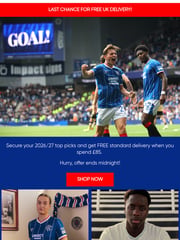 Email Inspiration from The Rangers Store