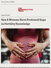 Email Inspiration from The Reproductive Times