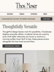 Email Inspiration from Thos. Moser