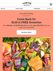 Email Inspiration from Thrive Market