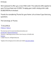 Email Inspiration from Thuma