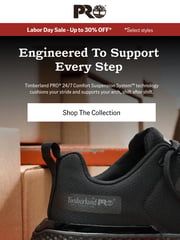 Email Inspiration from Timberland PRO
