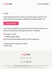 Email Inspiration from Tino from n8n