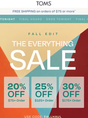Email Inspiration from TOMS