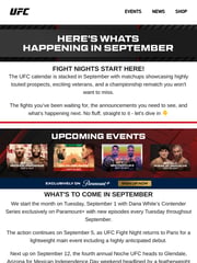 Email Inspiration from UFC