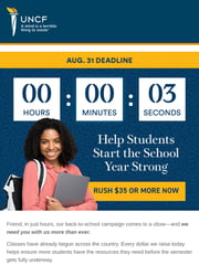 Email Inspiration from UNCF