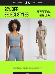 Email Inspiration from Under Armour