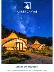 Email Inspiration from Under Canvas
