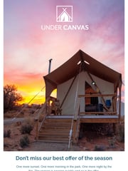 Email Inspiration from Under Canvas