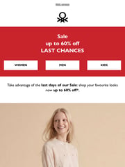 Email Inspiration from United Colors of Benetton