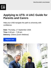 Email Inspiration from University of Technology Sydney