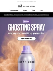 Email Inspiration from Urban Decay