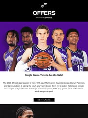 Email Inspiration from Utah Jazz