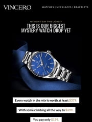 Email Inspiration from Vincero Collective