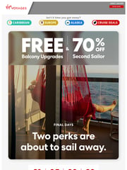 Email Inspiration from Virgin Voyages