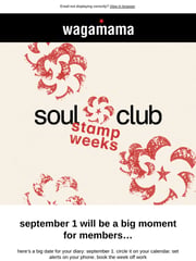 Email Inspiration from wagamama