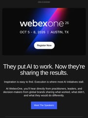 Email Inspiration from Webex