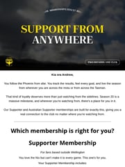 Email Inspiration from Wellington Phoenix