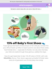Email Inspiration from What To Expect - Special Delivery