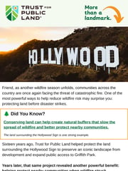 Email Inspiration from Wildfire Risk @ Trust for Public Land