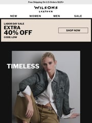 Email Inspiration from Wilsons Leather