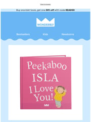 Email Inspiration from Wonderbly Books