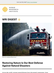 Email Inspiration from World Resources Institute