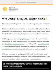 Email Inspiration from World Resources Institute