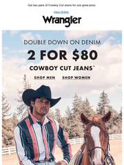Email Inspiration from Wrangler