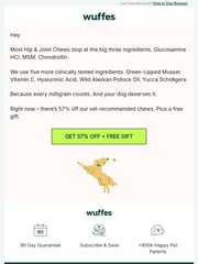 Email Inspiration from Wuffes
