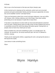 Email Inspiration from Wynn Hamlyn