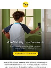 Email Inspiration from Yale Locks