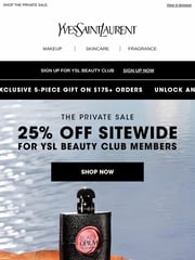 Email Inspiration from YSL Beauty