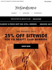 Email Inspiration from YSL Beauty