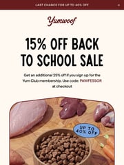 Email Inspiration from Yumwoof